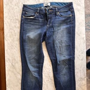 Paige Boyfriend Cut Blue Jeans, Size 27